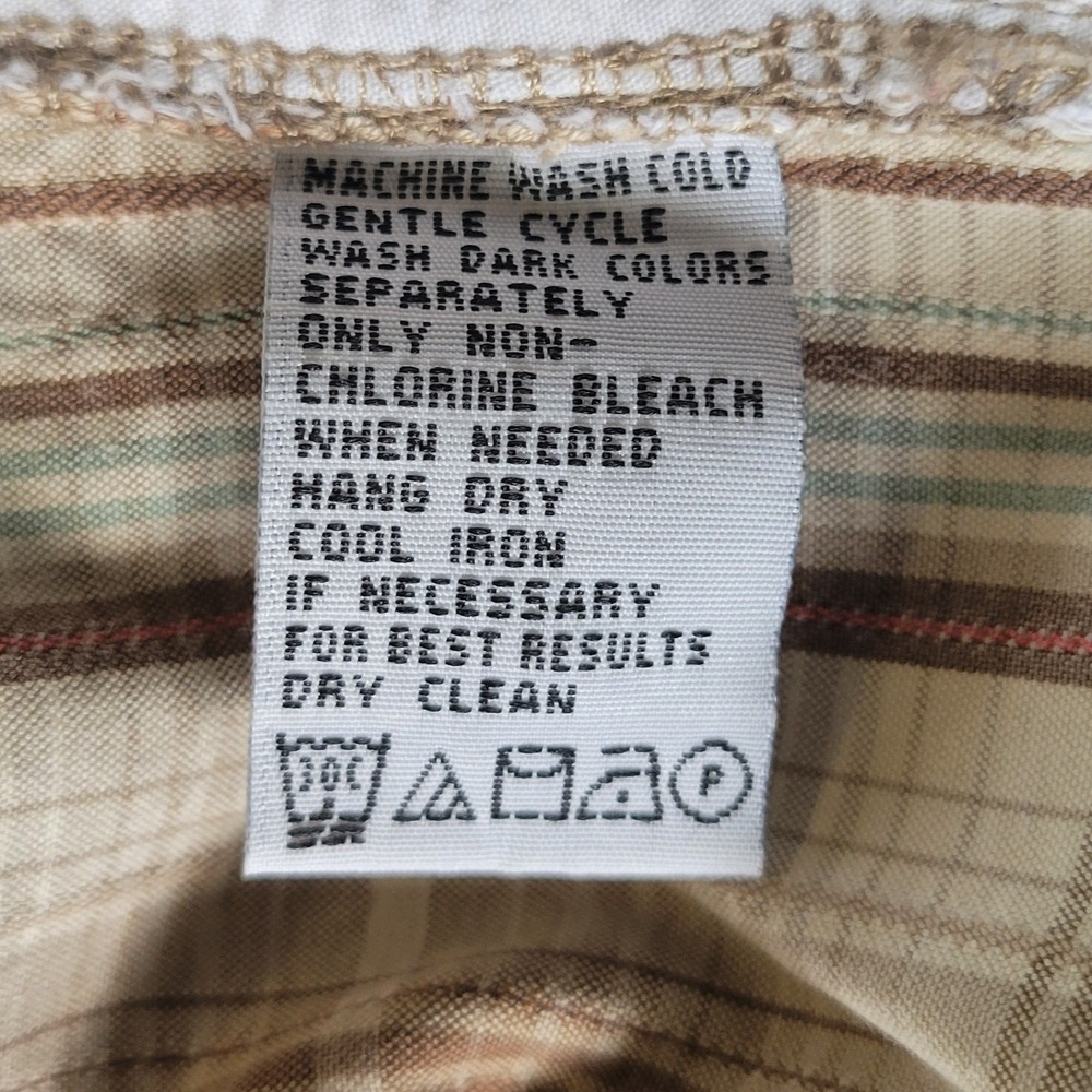 Tommy Bahama Men's 38x10 Tan Brown‎ Plaid Silk Blend Chino Casual Shorts - Picture 7 of 9
